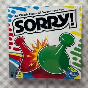 Sorry! Classic Hasbro Board Game for Kids Ages 6 and Up, Sorry Game 2-4 Players